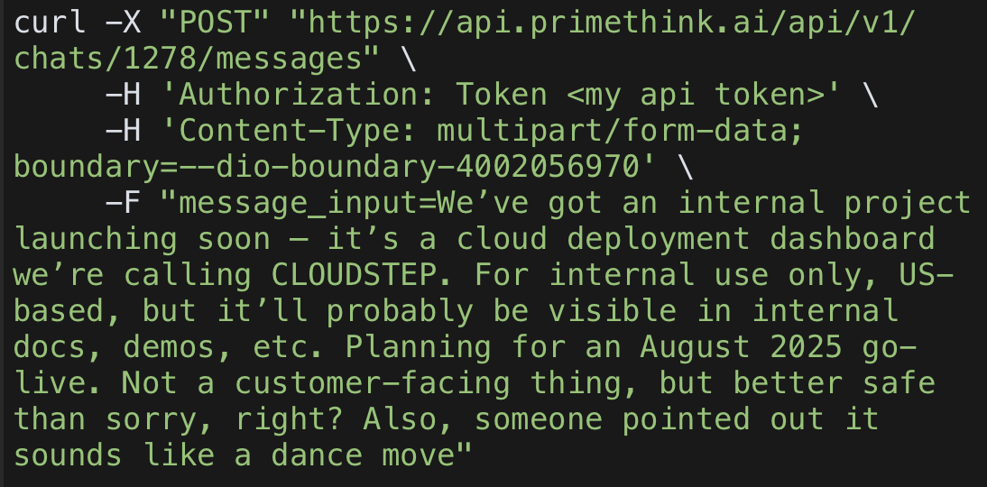 PrimeThink connecting to various enterprise systems through APIs