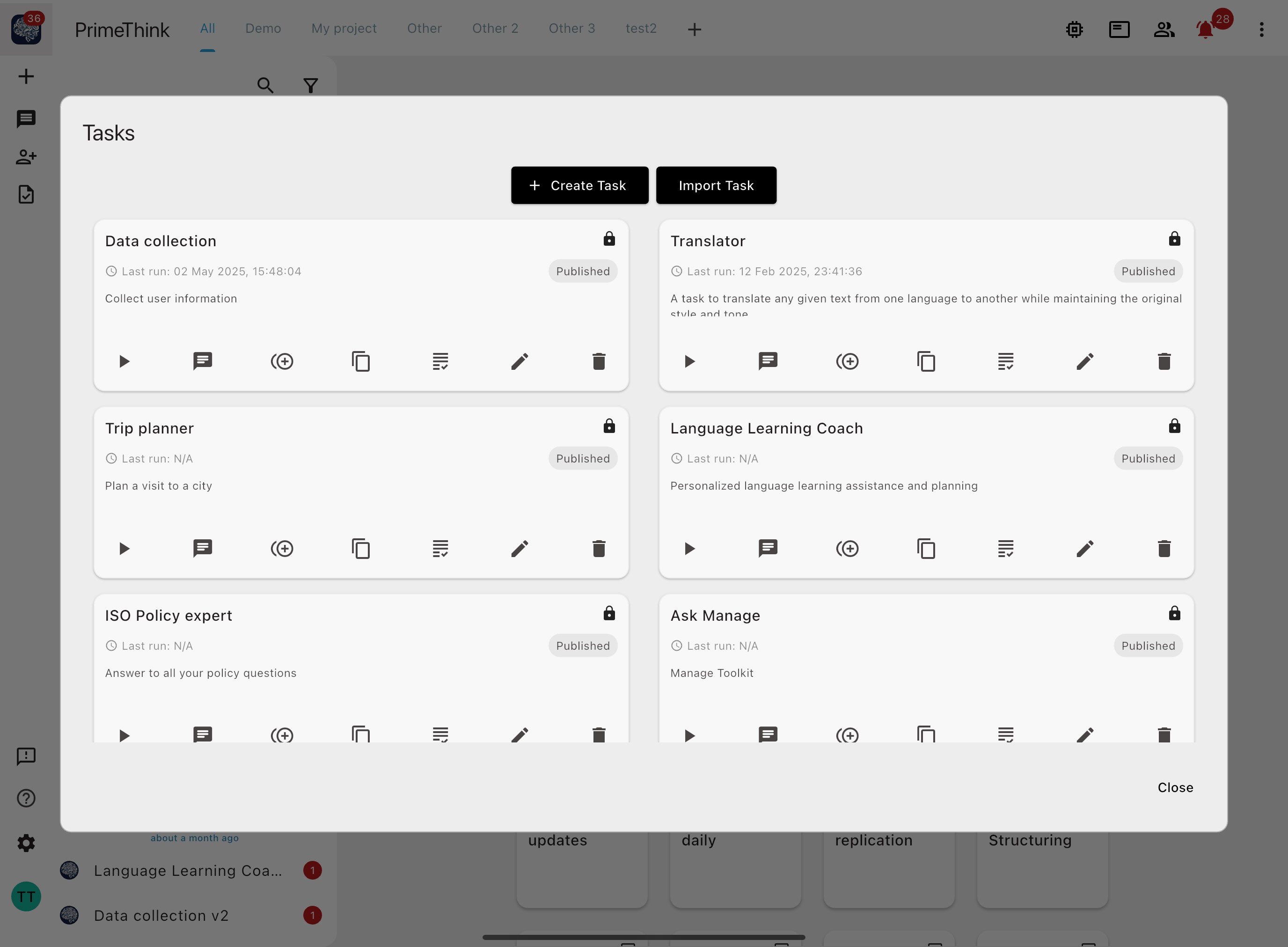 AI model selection and orchestration interface showing multiple providers